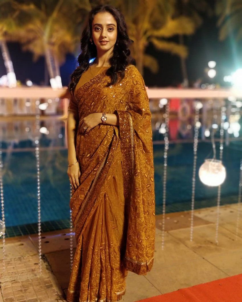 Zalak Desai (serial Actress) Saree Stills